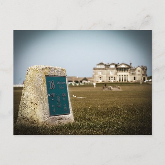 St Andrews Golfplatz Postkarte (Vorderseite)