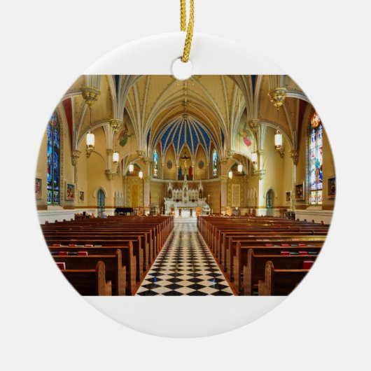 St. Andrews Katholische Kirche Roanoke Virginia Keramik Ornament (Vorne)