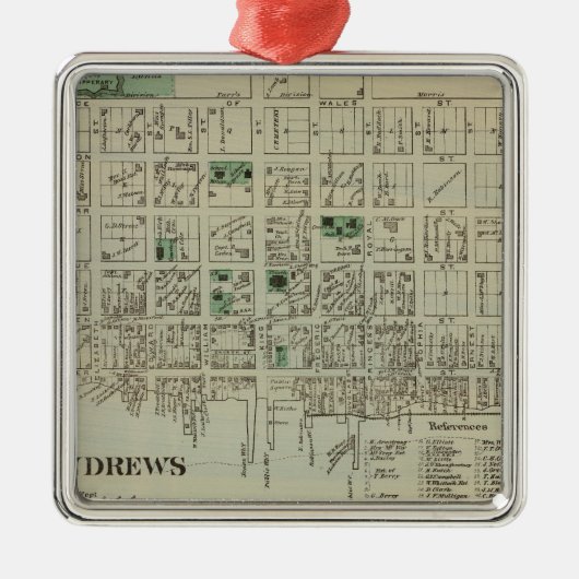 St Andrews NB Ornament Aus Metall (Vorne)