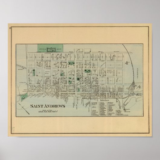 St Andrews NB Poster (Vorne)