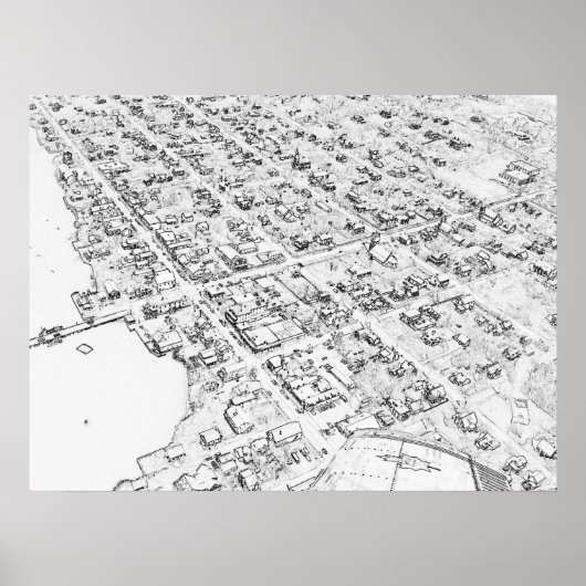 St. Andrews, New Brunswick Aerial Poster (Vorne)
