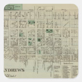 St Andrews Notiz: Quadratischer Aufkleber (Vorderseite)