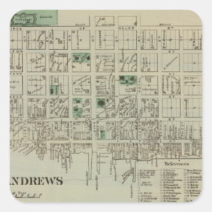 St Andrews Notiz: Quadratischer Aufkleber