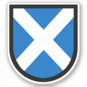 St. Andrew's Schild - 1 Anschnitt Aufkleber (Vorderseite)