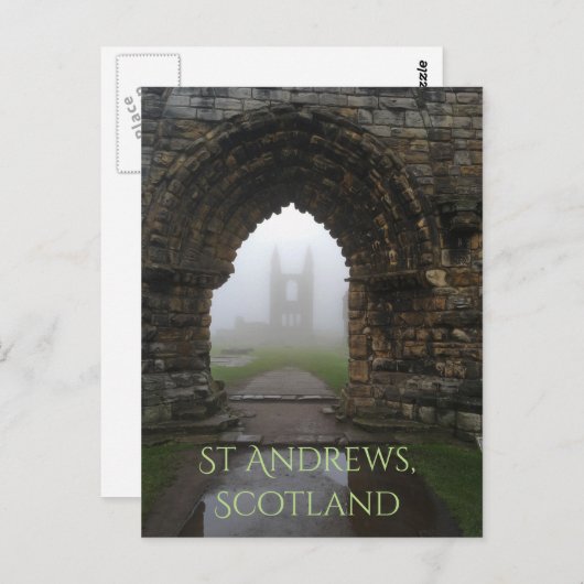 St Andrews, Schottland Kathedrale Arches in Dense Postkarte (Vorne/Hinten)