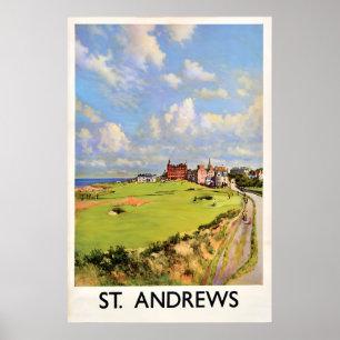 St Andrews Schottland Poster Vintage Reise Druck