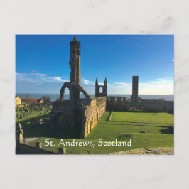 St. Andrews, Schottland, Ruinen der Kathedrale in  Postkarte