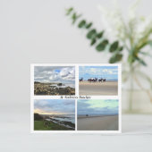 St. Andrews Scotland Beach, West Sands, Pferde Postkarte (Stehend Vorderseite)