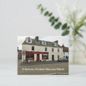 St Andrews Scotland Café "Meet Your Prince" Postkarte (Stehend Vorderseite)