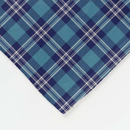St Andrews Scotland District Tartan Fleecedecke (Ecke)