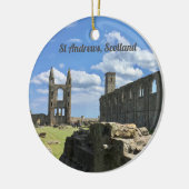 St Andrews Scotland Kathedrale Ruinen Türme von Su Keramik Ornament (Links)