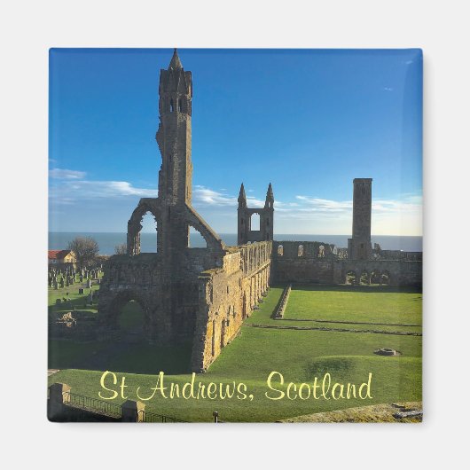 St Andrews Scotland Kathedrale Ruins Foto Magnet (Vorne)