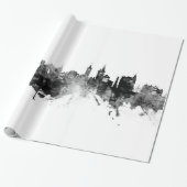 St Andrews Scotland Skyline Black White Geschenkpapier (Ungerollt)
