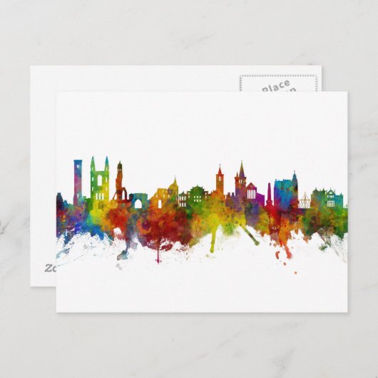 St Andrews Scotland Skyline Postkarte (Vorne/Hinten)