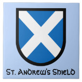 St. Andrew's Shield Fliese (Vorderseite)
