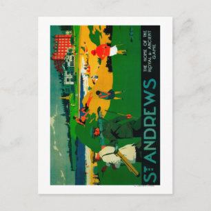 St. Andrews Vintage PosterEuropa Postkarte