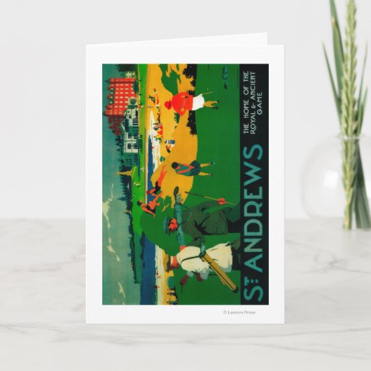 St Andrews Vintages PosterEurope Karte (Vorderseite)