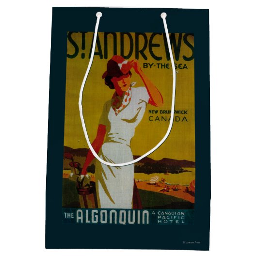 St AndrewsAlgonquin Vintages PosterEurope Mittlere Geschenktüte (Rückseite)