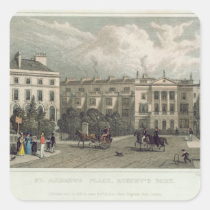 St- Andrewsplatz, Regent-Park, 1828 Quadratischer Aufkleber