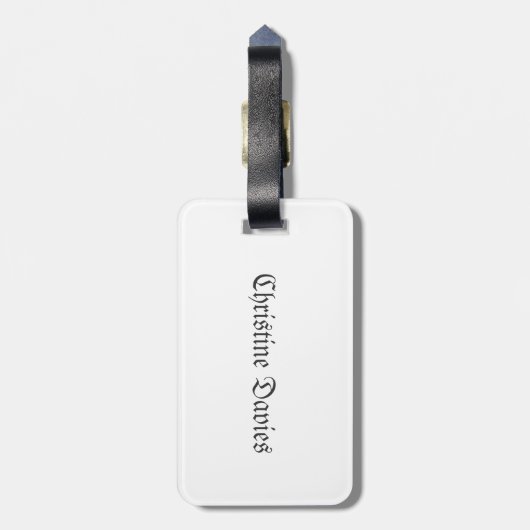 St- Andrewsschloss, Schottland Gepäckanhänger (Rückseite vertikal)