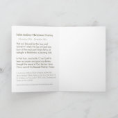 St- Andrewweihnachtsnovena-Gebet Feiertagskarte (Innenseite)