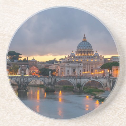 St. Angelo Bridge, Petersdom, Rom Untersetzer (Vorne)