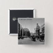 St Ann Quadrat, Manchester, c.1910 Button (Vorne & Hinten)