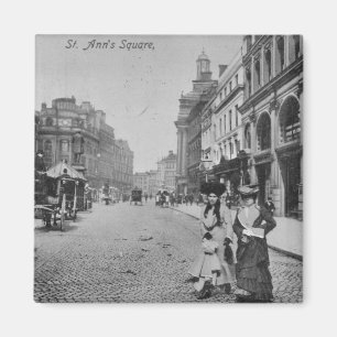 St Ann Quadrat, Manchester, c.1910 Magnet