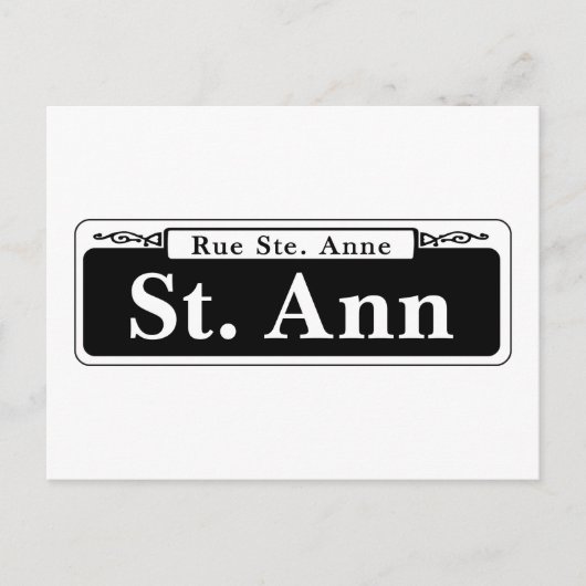 St. Ann St., New Orleans Street Postkarte (Vorderseite)