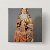 St Anne, die Jungfrau und Kind, Button (Vorderseite)