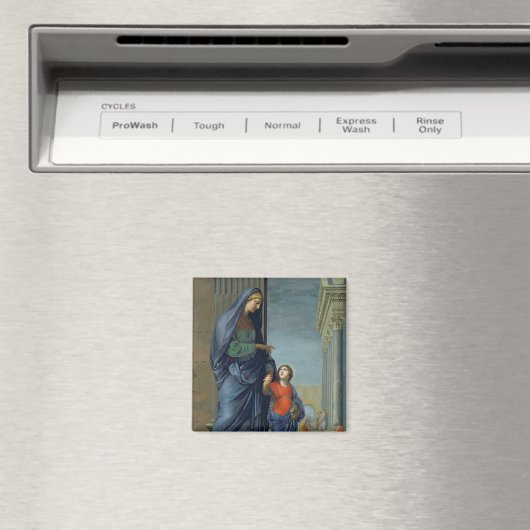 St. Anne Führend Jungfrau zum Tempel Magnet (In Situ (Geschirrspüler))