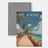 St Anne Guadeloupe Magnet (Vorderseite/Rückseite)