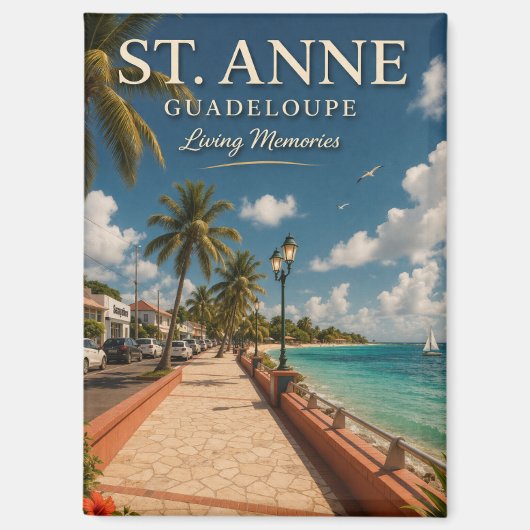 St Anne Guadeloupe Magnet (Vorderseite)