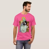 St. Anne Image Schutzheilige Kindermütter Katze T-Shirt (Vorne ganz)