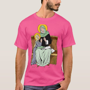 St. Anne Image Schutzheilige Kindermütter Katze T-Shirt