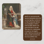 St. Anne mit gesegneter Jungfrau Mary Katholisches Platzkarte (Vorne/Hinten)