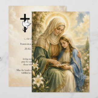St. Anne Trauergebet 5x7 Zoll Karte