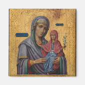 St. Anne und das orthodoxe Theotokos-Christliche I Magnet (Vorne)