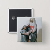 St Anne und die Jungfrau, 1500-30 Button (Vorne & Hinten)