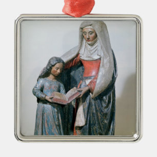 St Anne und die Jungfrau, 1500-30 Silbernes Ornament