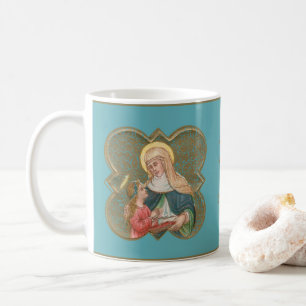 St. Anne und die Jungfrau Maria in einem gezackten Kaffeetasse