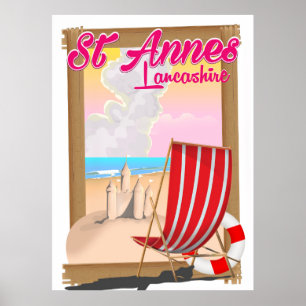 St Annes, Strandproster von Lancashire Poster
