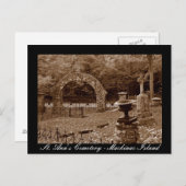 St. Ann's Friedhof - Mackinac Island Postcard Postkarte (Vorne/Hinten)