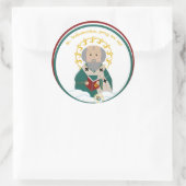 St. Anthanasius Runder Aufkleber (Tasche)