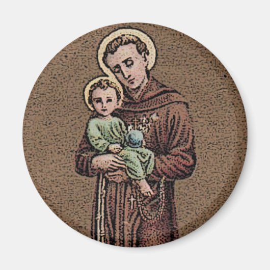 St. Anthony & Baby Jesus Magnet (Vorne)