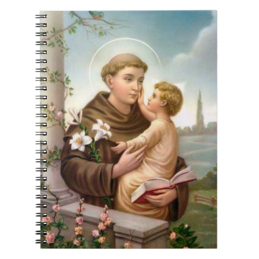 St. Anthony & Child Jesus Notizblock (Vorderseite)