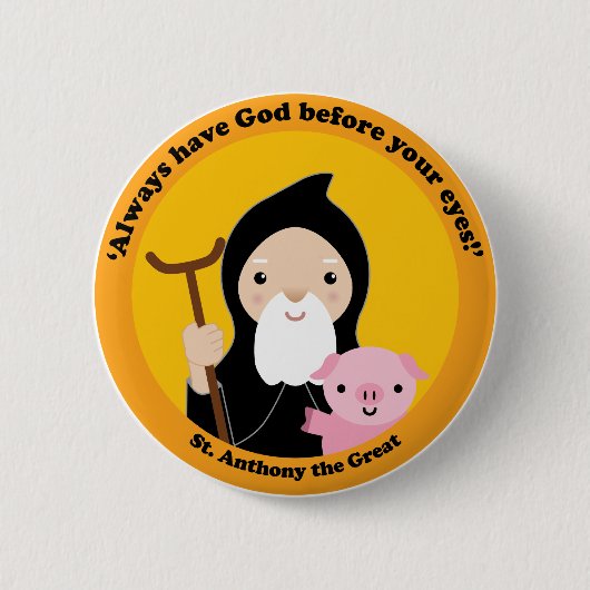 St Anthony das große Button (Vorderseite)