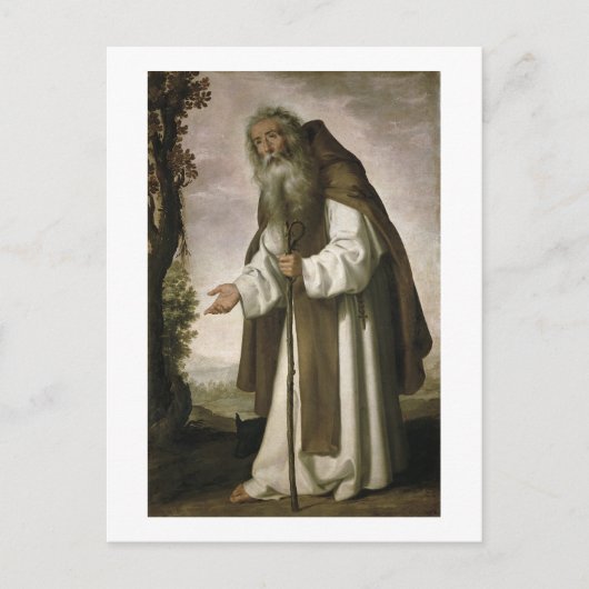 St. Anthony Dispirited, 1640 (Öl auf Leinwand) Postkarte (Vorderseite)