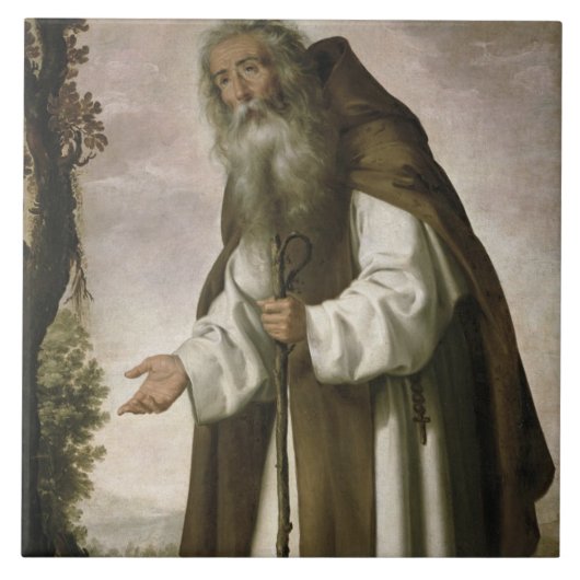 St Anthony entmutigte, 1640 (Öl auf Leinwand) Fliese (Vorderseite)