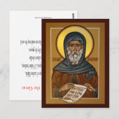 St. Anthony-Gebetskarte Postkarte (Vorne/Hinten)